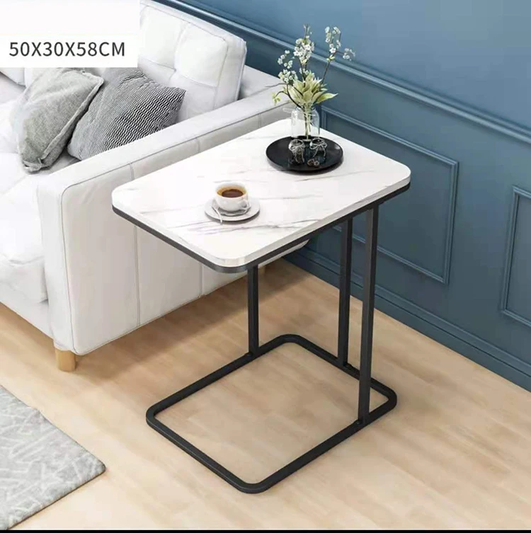 Домашняя мебель Nordic MDF мраморные чайные журнальные столики современный минималистичный с-образный боковой столик для