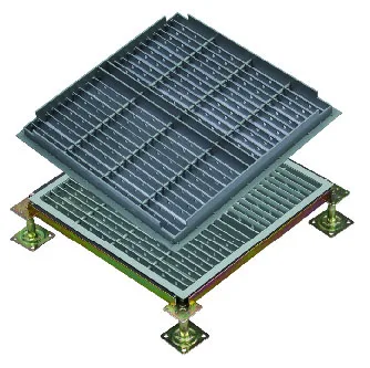 High Quality Antistatic Air-Flow Raised Access Floor in all steel used for computer room,data center