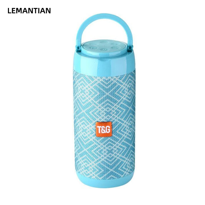 TG113C Column Mini Portable BT Speaker with FM Radio TF Card Wireless Loudspeakers & Phone Holder portable with Perfect Sound