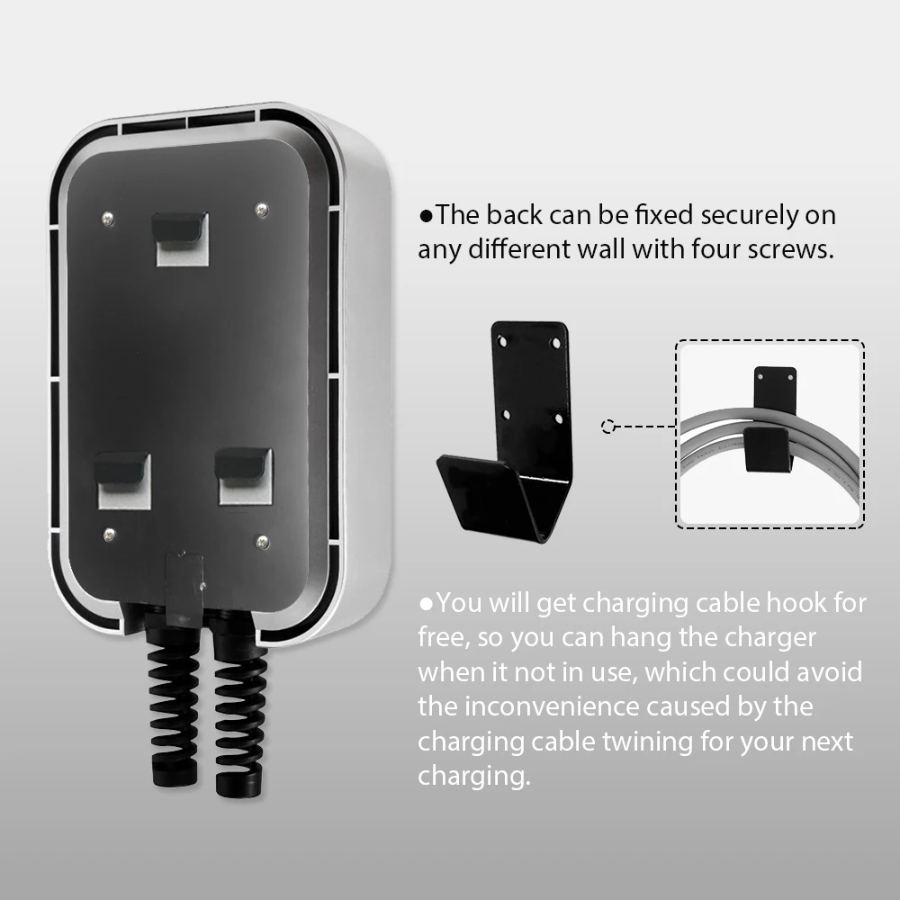  3 6 кВт 7 2 11 22 режим EV зарядка Wallbox с кабелем типа 1