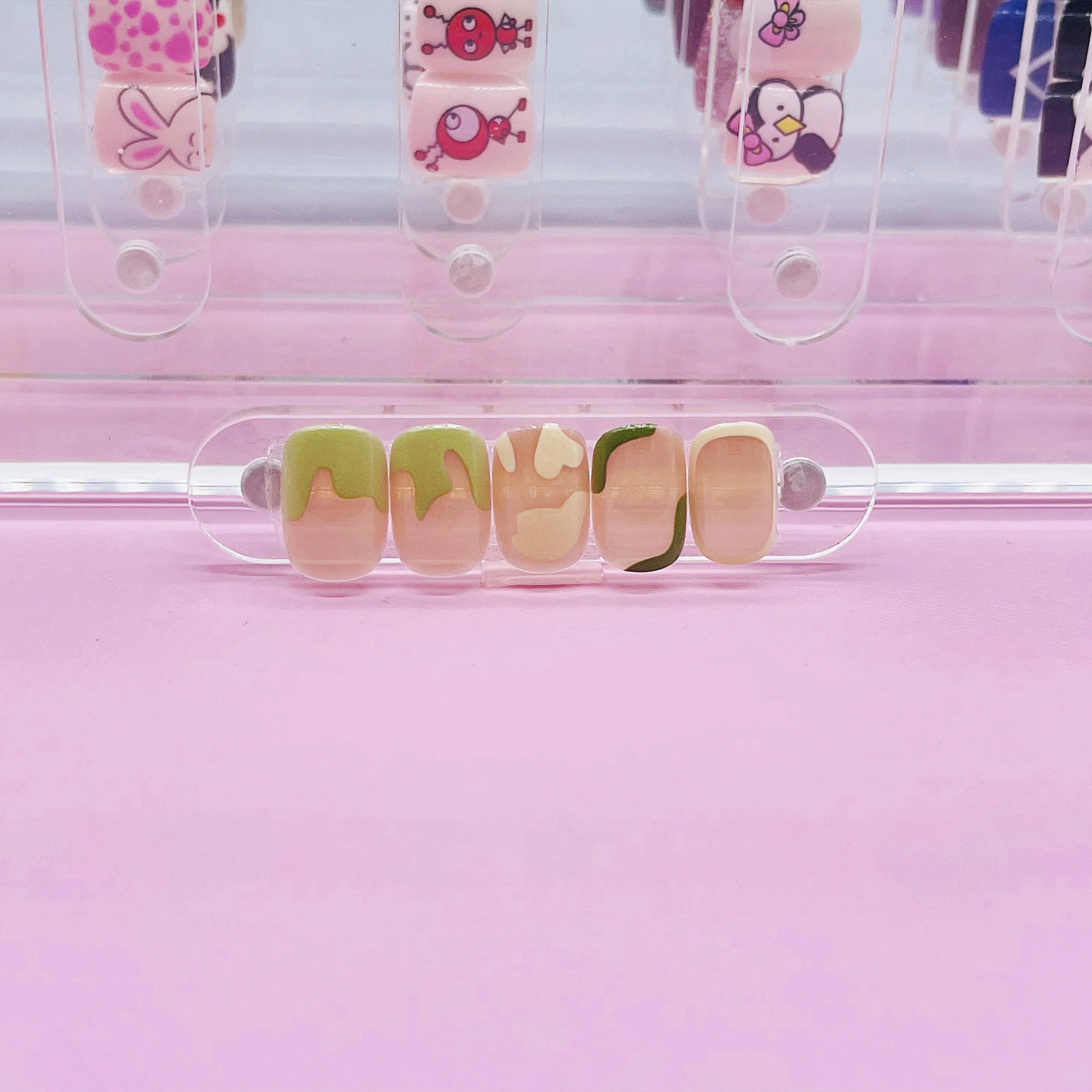 Hot sale nail supplies factory direct sale acrylic material square head full coverage false nails