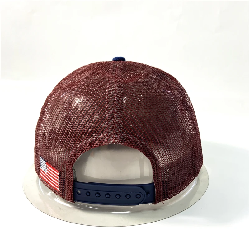 Wholesale Price Trucker Hats High Quality Snapback Competitive Price Snapback With Patch Flat Bill Mesh Snapback Cap Trucker Hat