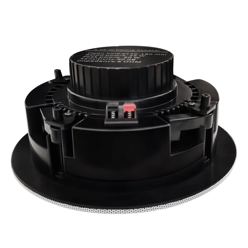 PA Sound System 8ohm frameless louderspeaker 5.25 Inch 25W 170mm Wall Mounted Ceiling Speaker