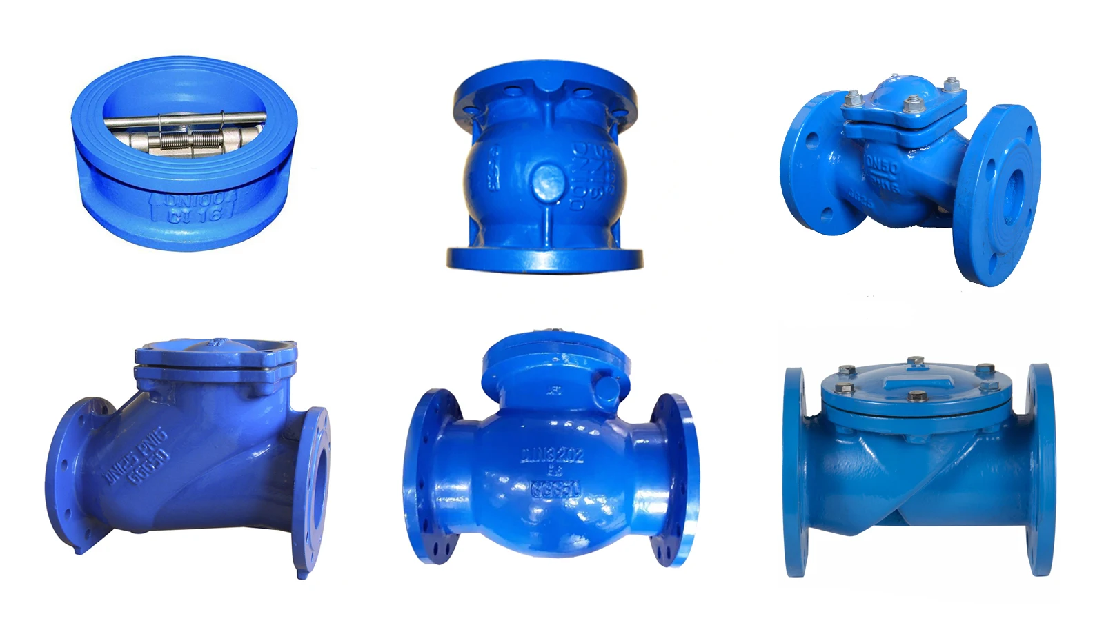 Factory Hot Selling DN80 PN16 Flanged Type Ductile Iron Swing Check Valve