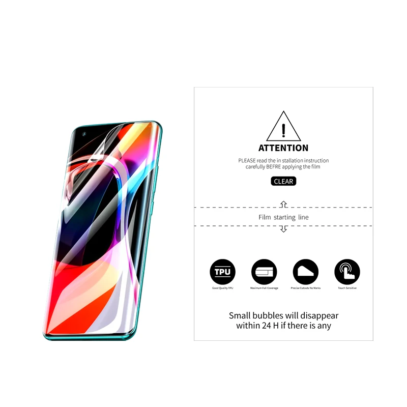 Высококачественная прозрачная Гидрогелевая пленка для мобильного телефона с защитой от отпечатков пальцев, Защитная пленка для экрана телефона для режущей машины, гидрогель