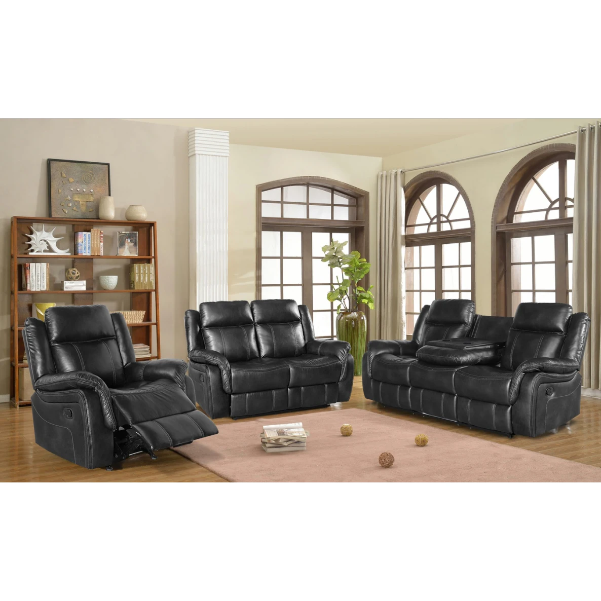 Chinese Factory Model sofa set furniture Customized leather fabric living room sofas