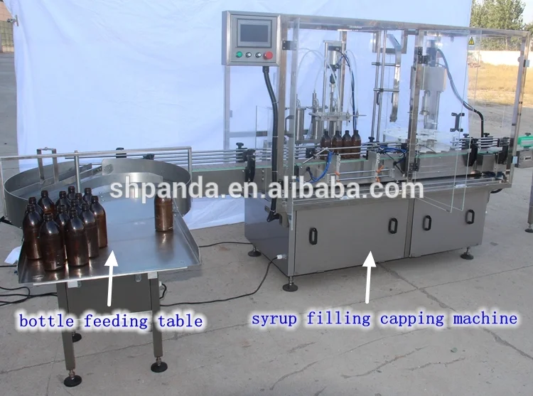 Automatic Plastic Glass Bottle Liquid Syrup Filling Machine