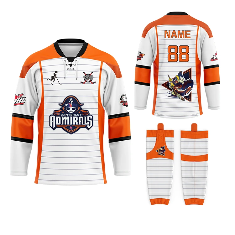 New model laced collar Ice hockey jerseys printing quick dry customized sublimation unisex ice hockey practice jersey plus size