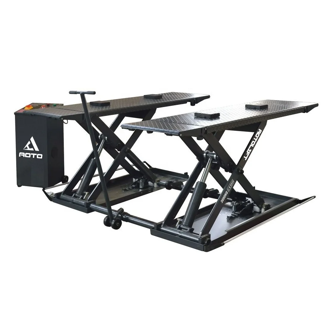 Портативный гидравлический ножничный подъемник средней высоты 1 м Электрический автомобильный для дома гаража 3000