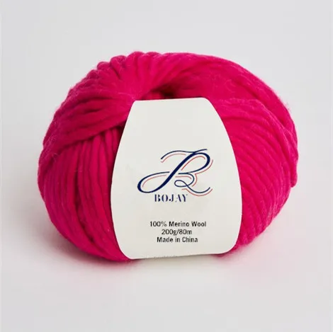 
5mm Thickness 21Micron 66s 100% Australian Merino Wool Yarn in Balls for Knitting Sweaters 