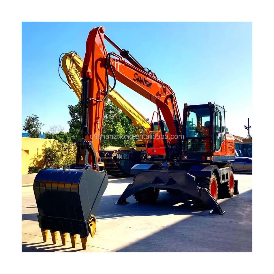 Shanzhong SZL185 Six Cylinder Engine Large Hydraulic Wheel Excavator for Earthmoving Constructions