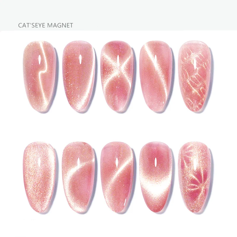 Private Label Cat Eye Magnet Round Rectangular Double Head Strong Nail Magnet For Cat Nail Polish