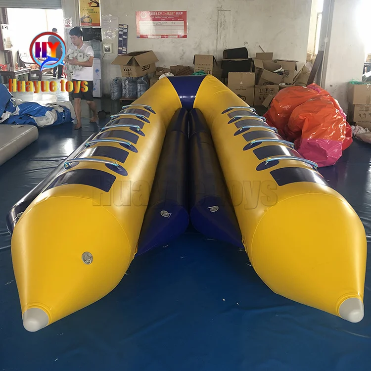 Water Sport Game PVC 10 Persons Inflatable Flying Fish Banana Boat For Sale