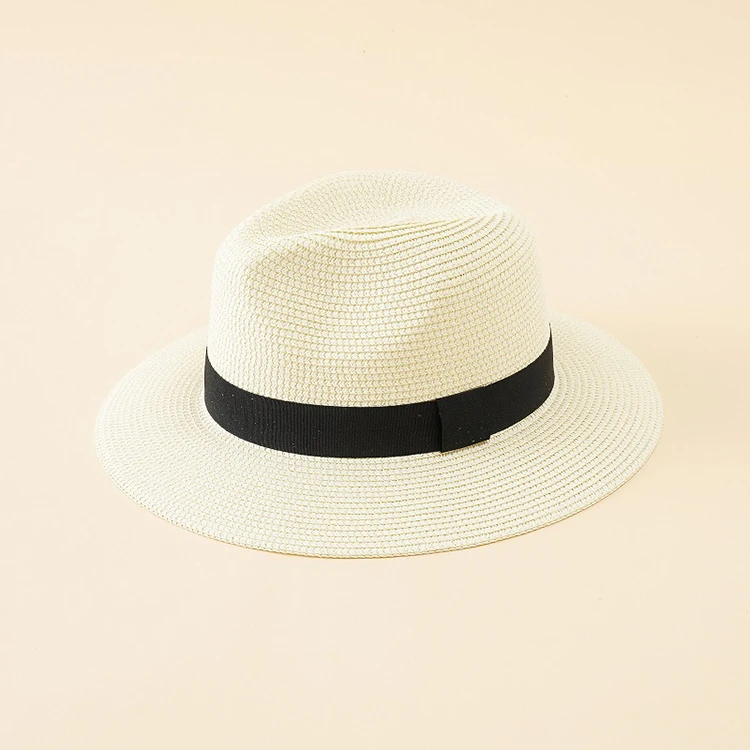 wholesale custom packable ecuador panama hat men high quality summer colored straw fedora hat unisex wide brim cap for men