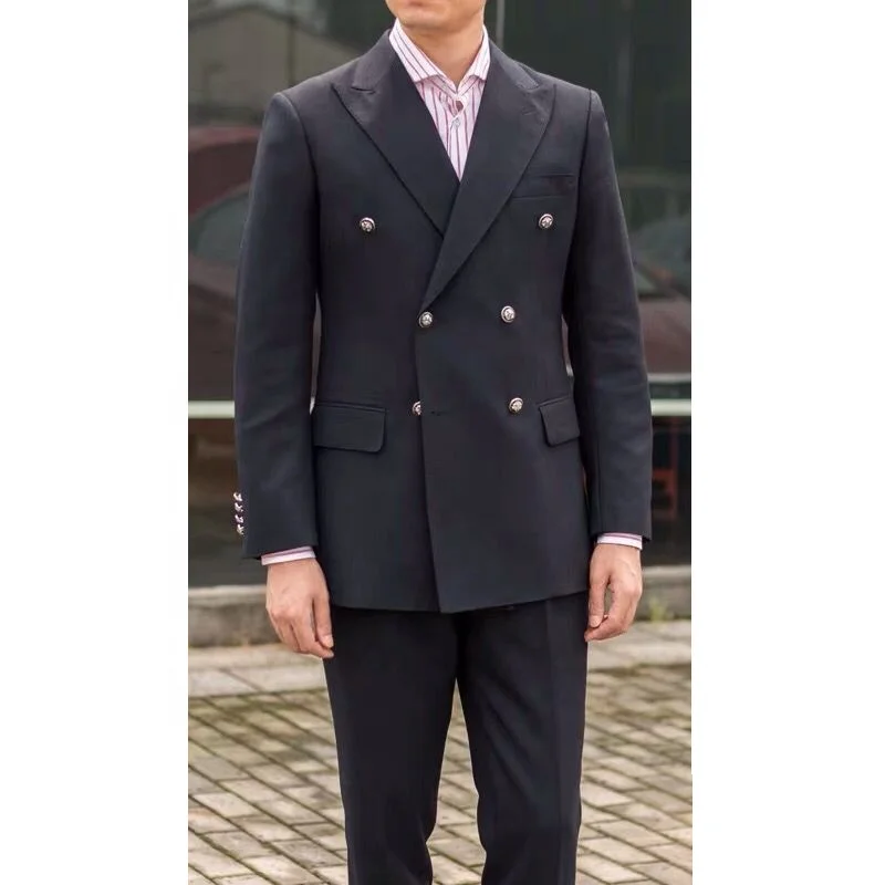 MTM сделанный для того чтобы измерить Подгонянный сделанный вручную изготовленный на заказ дышащий красивый изготовленный на заказ смокинг Slim Fit мужской свадебный костюм