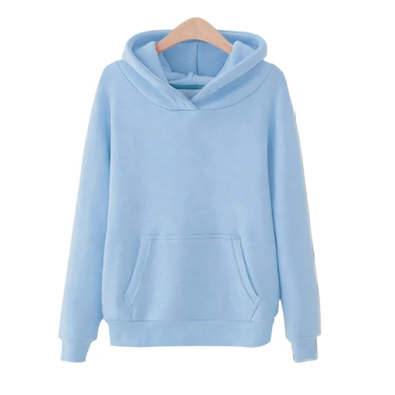 
autumn and winter men and women pullover hoodies New solid color hooded sweater 