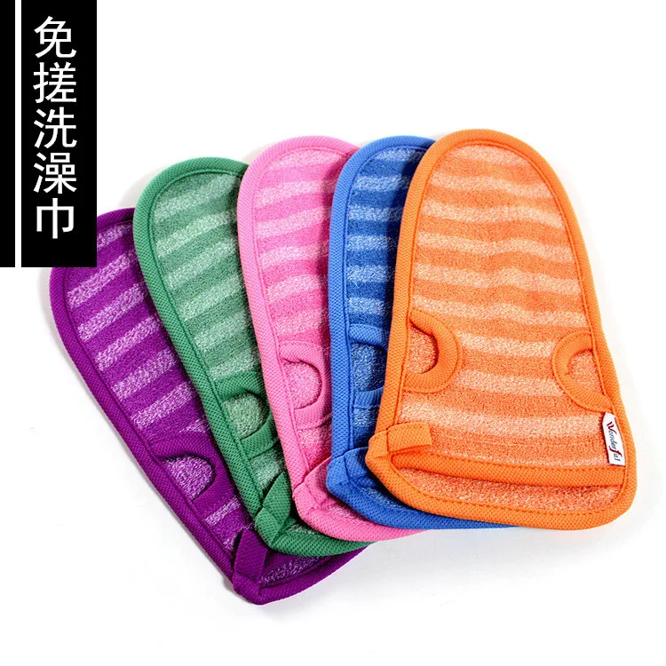 1pcs Korean Exfoliating Towel Sponge Body Scrub Shower Towel Cleaning Scrub Mitt Rub Dead Skin Removal