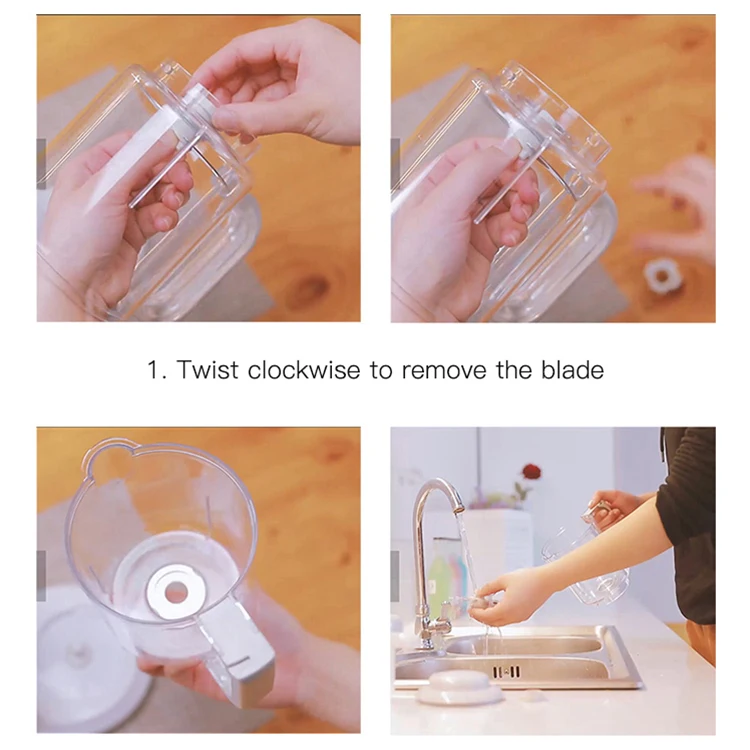 Large household capacity automatic baby food making machine Rotate the cooking food maker baby mixer