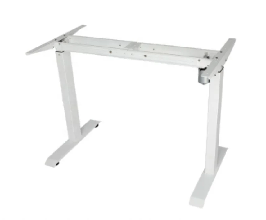 
Hot Selling Single Motor Electric Standing Office Desk, Four Memory Position Height Adjustable Sit Stand Desk 