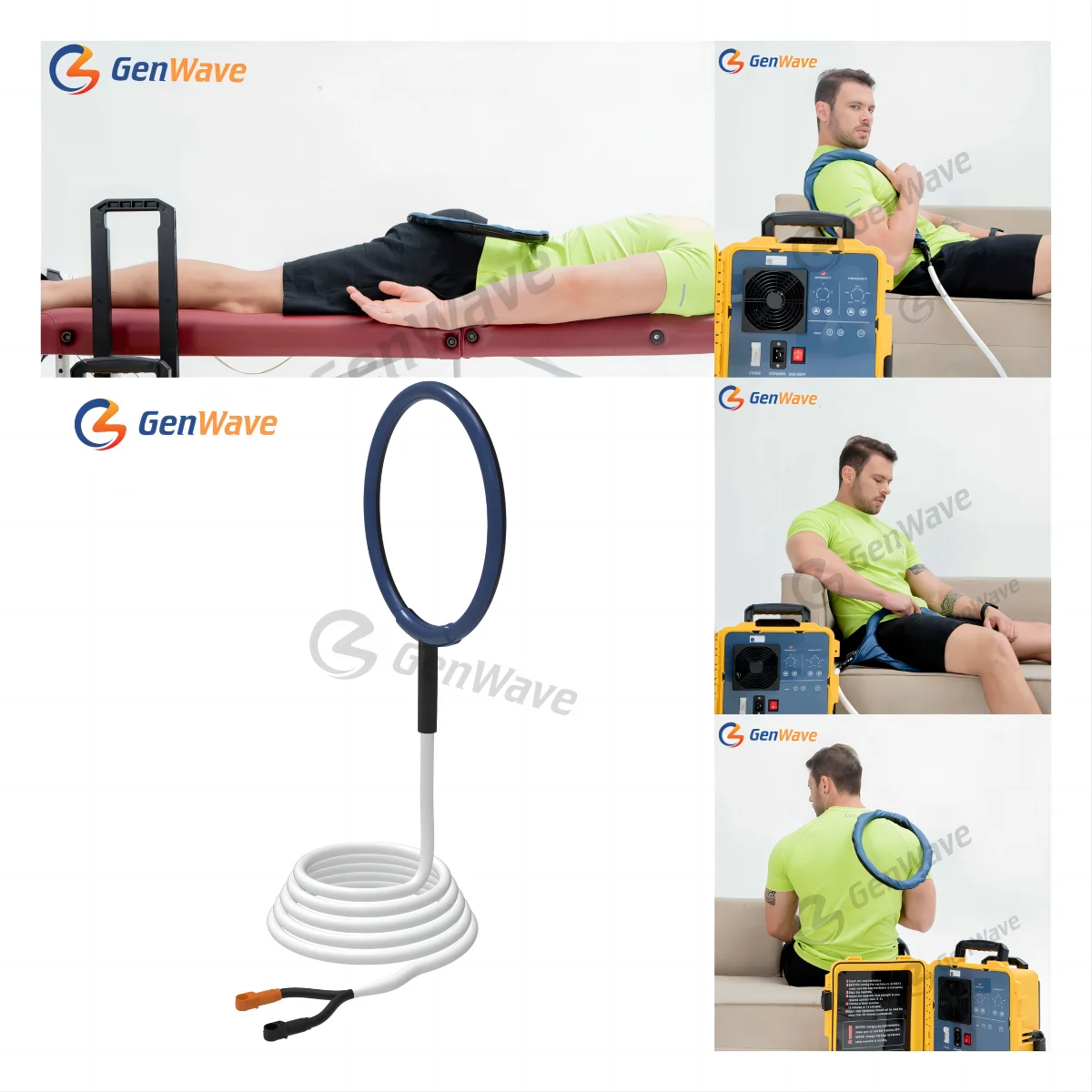 Pemf 6000 Gauss Double Loop pain relief Physio Pmst Magneto Physiotherapy Pulsed Magnetic Electromagnetic Field Therapy