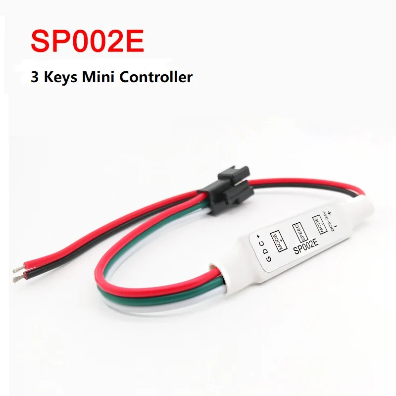 MINI 3 Keys RF Remote Control DC5V~24V Smart RGB RGBW RGBCCT Led Strip Dimmer Addressable Controller for LED Strip Light