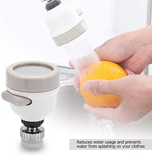 C283 360 Degree Rotatable Spray Head Tap Durable Faucet Filter Nozzle 3 Modes Water Saving Kitchen Bathroom Shower Sprayer Head