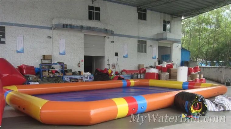 Hot selling high quality cheap factory custom size square inflatable pool PVC pool Outdoor commercial children fun water park