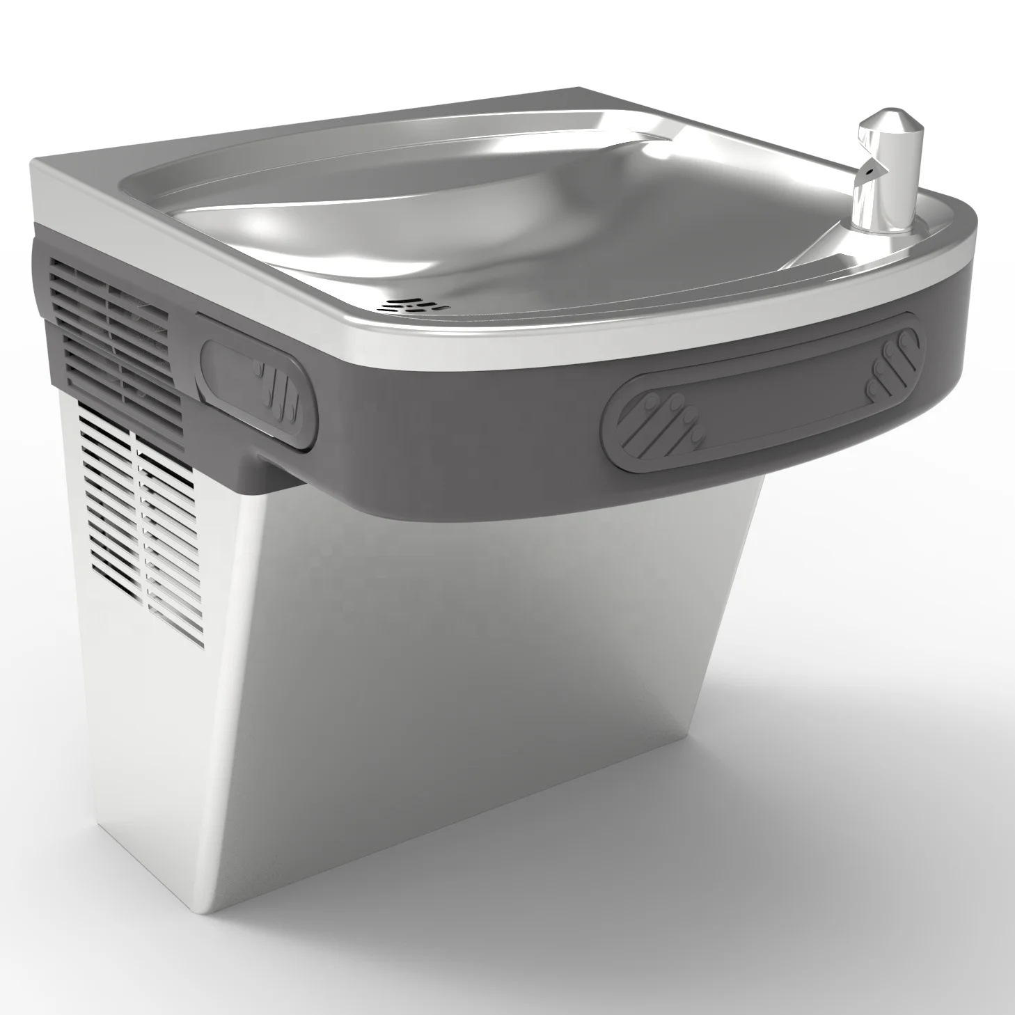Stainless Steel Wall Mounted Cold Drinking Fountain for School, Drinking water fountain