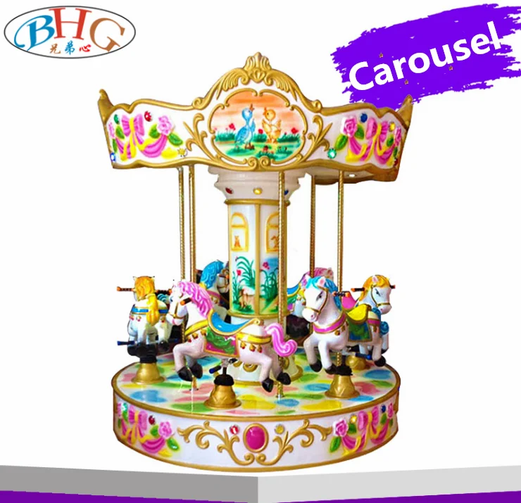 hot sales coin operated carousel  mini carousel rides other amusement park rides for sale