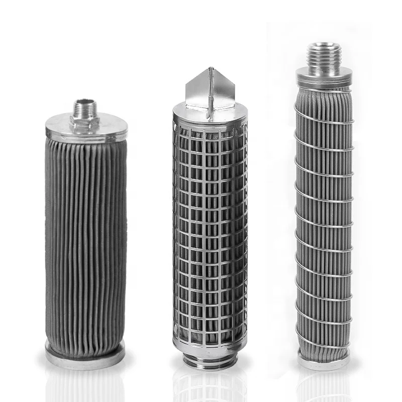 LIANDA 316L stainless steel round filter mesh tube 10 inch element metal sintered filter cartridge