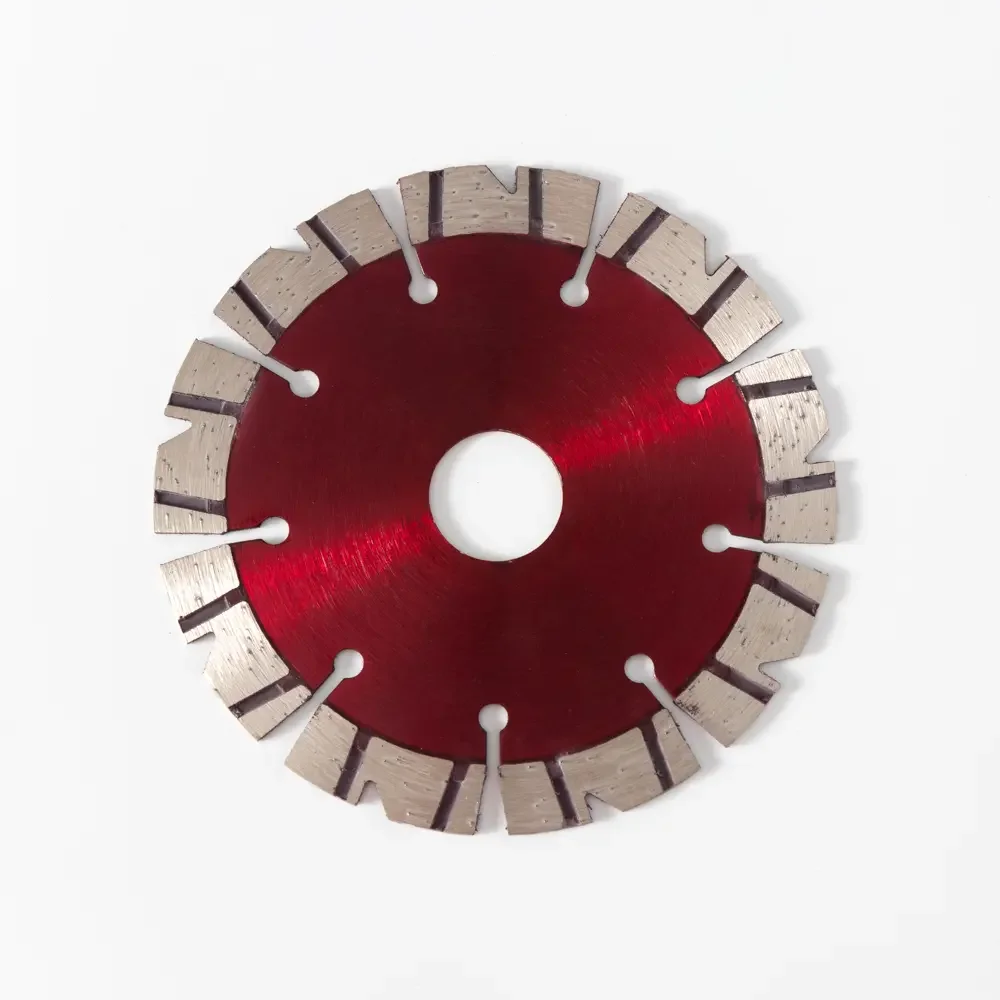 Factory Price Cold Pressed Turbo Segment Diamond Saw Blade with Teeth Protection Cutting Disc for Tiles Brick Block