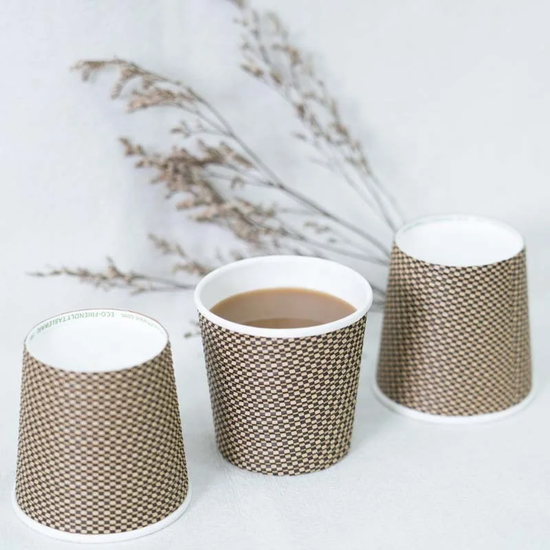 Custom paper cup ripple Disposable printed paper cups coffee cup paper