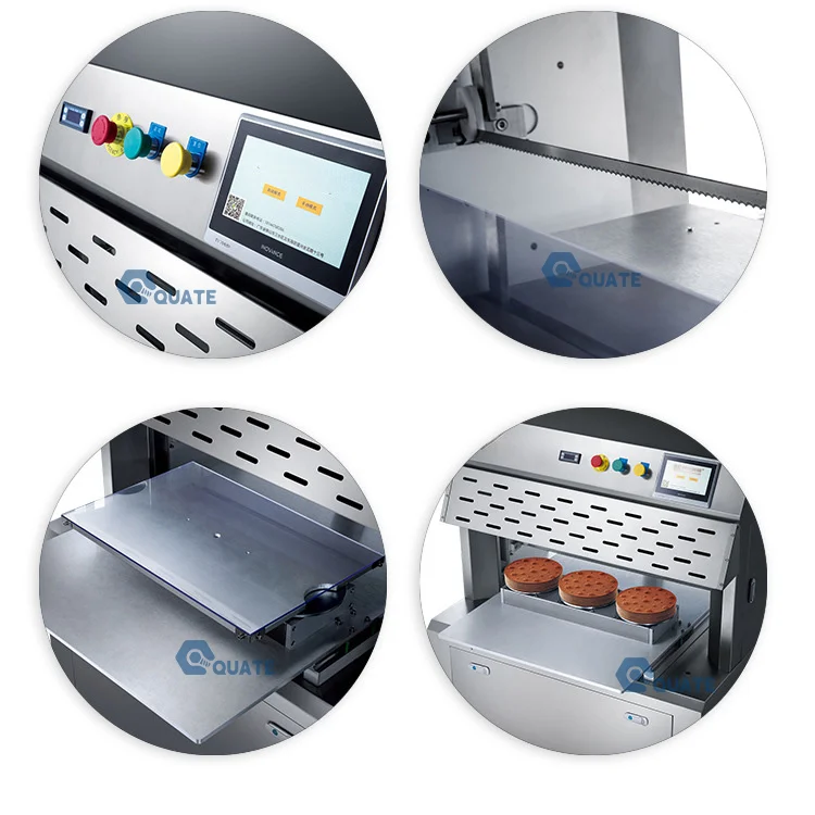 Automatic High-Efficiency SS304 Cheesecake & Toast Cutter New Condition Square & round Cake Cutting Machine for Bakeries