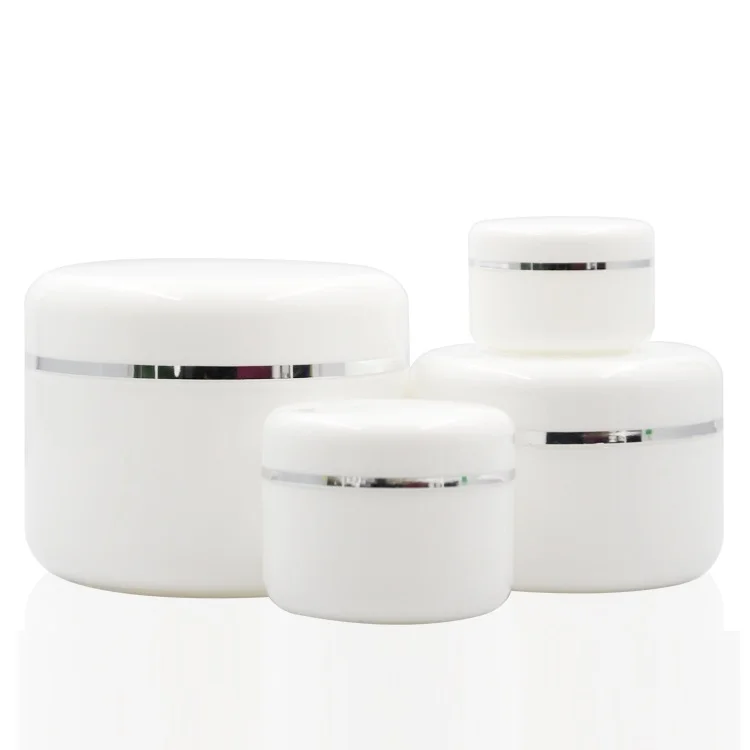 luxury cosmetic white 10g 20g 30g 50g 100g 150g 200g 250g 500g PP plastic cream jar for skin care cream