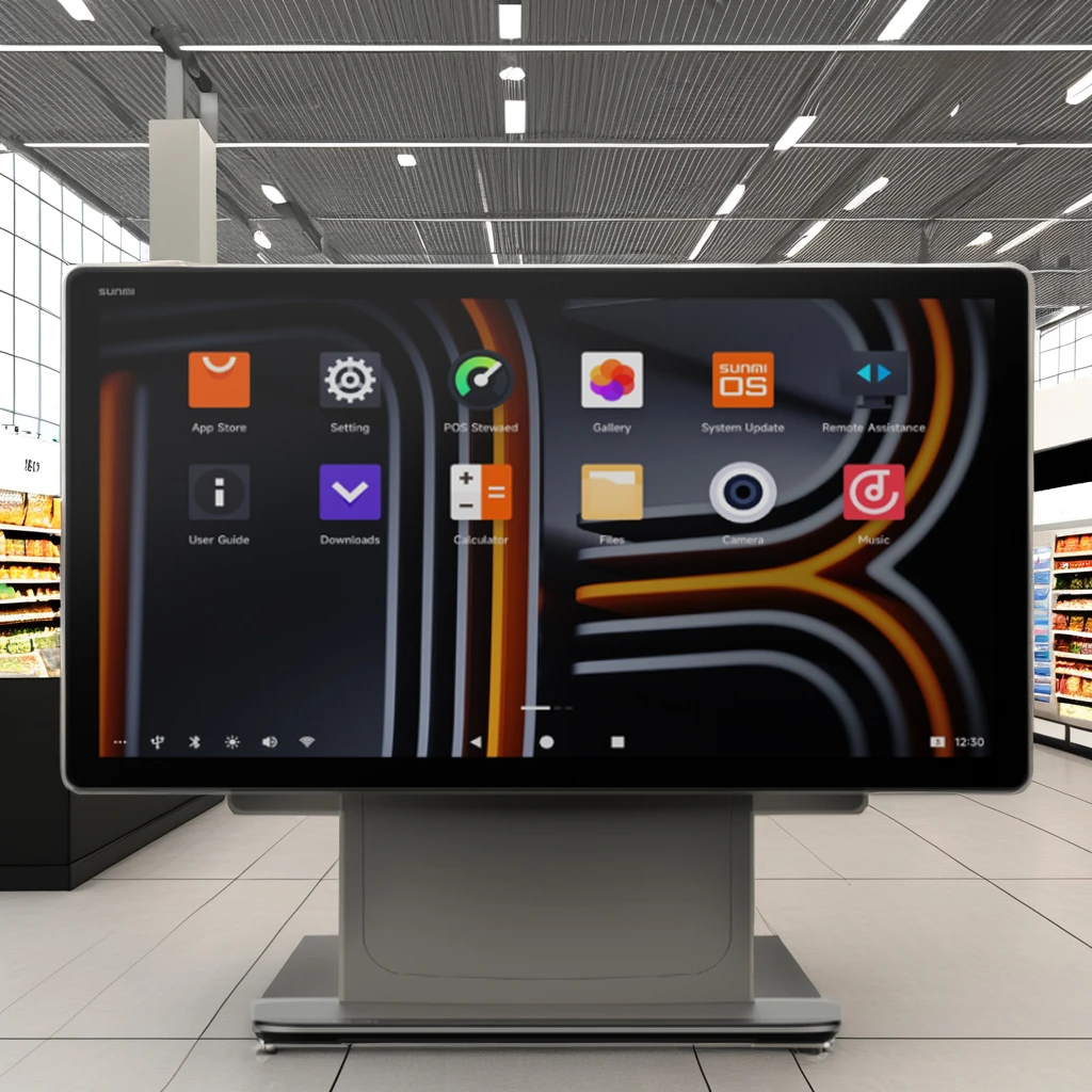 Дешевый кассовый аппарат Sunmi D3 PRO 4 Гб ОЗУ + 64 ПЗУ с сенсорным экраном Windows POS