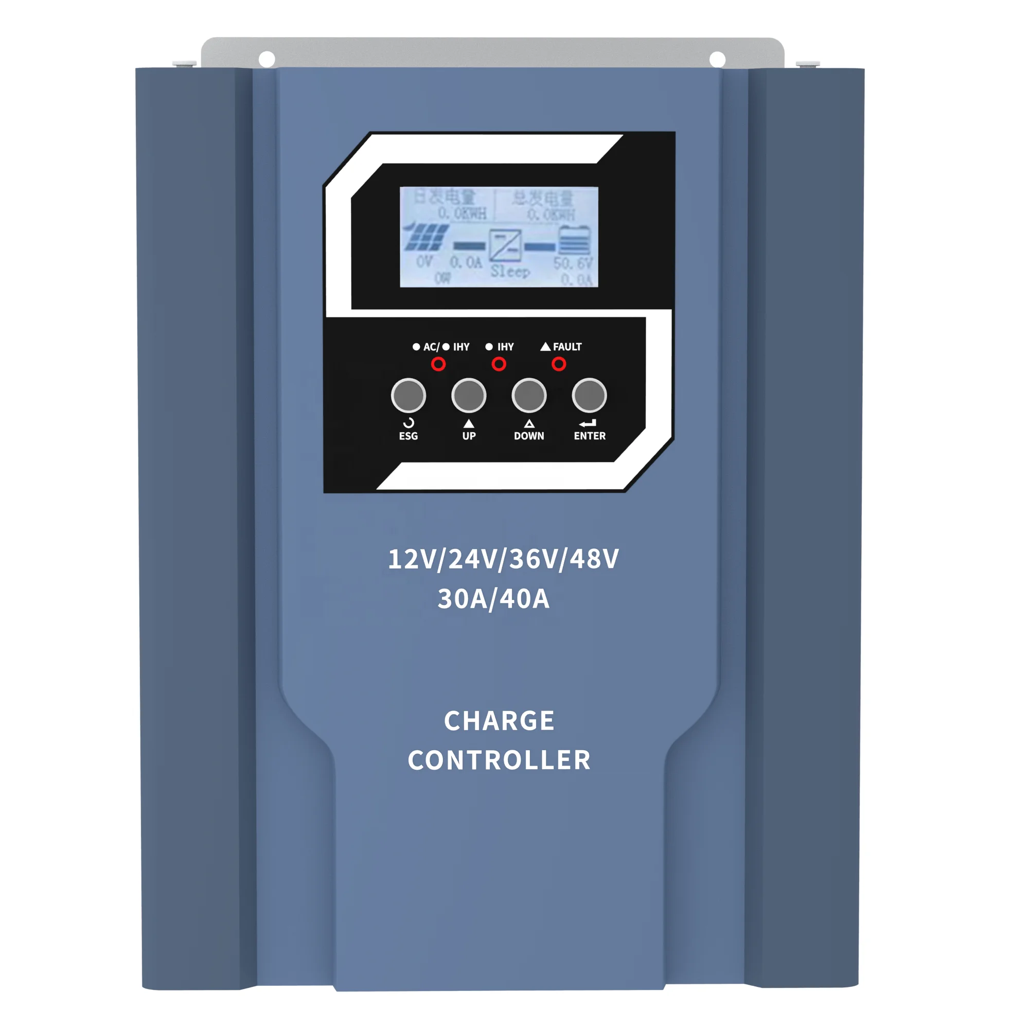 PV system solar charge controller input voltage 12v 24v 36v 48v 30a 30 amp 40a 40 amp 50 amp solar panel controller mppt