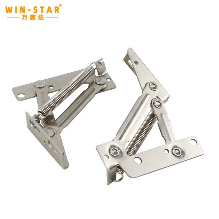 WINSTAR hot sale iron nickel plating Bed Sofa Hinges lift storage mechanism hinge