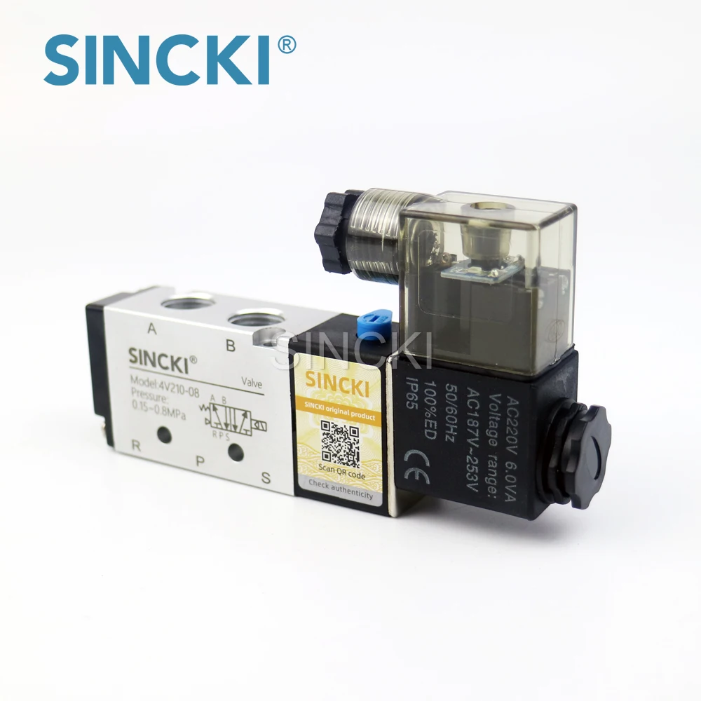 Hot sale Type 4v210 4V210-08 Solenoid valve for air system