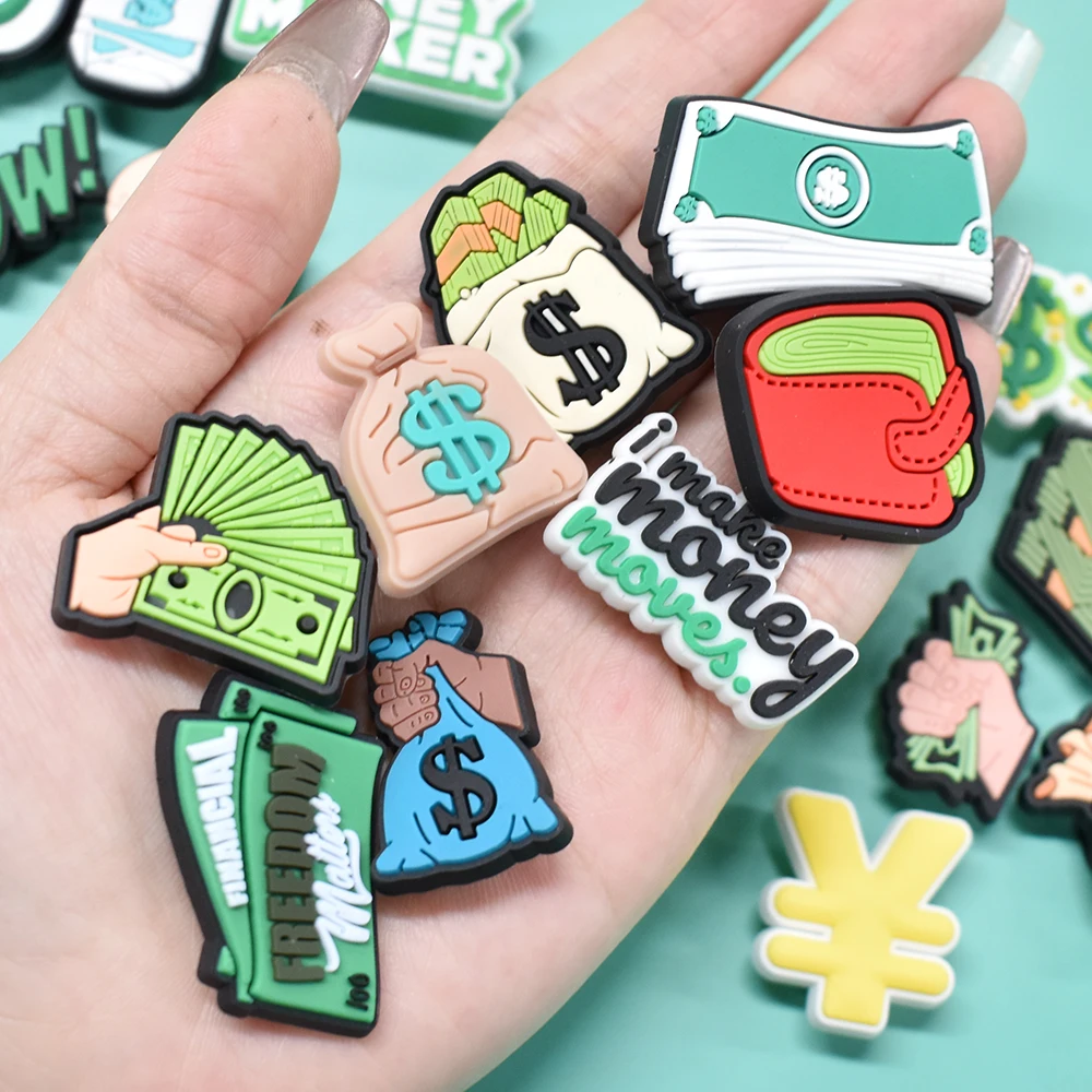 Women Shoes Accessories Dollar Symbol Money Maker Wallet Moneybag Shoe Charms Cash Moifom Money Maker Rich Shoe Store Accessory