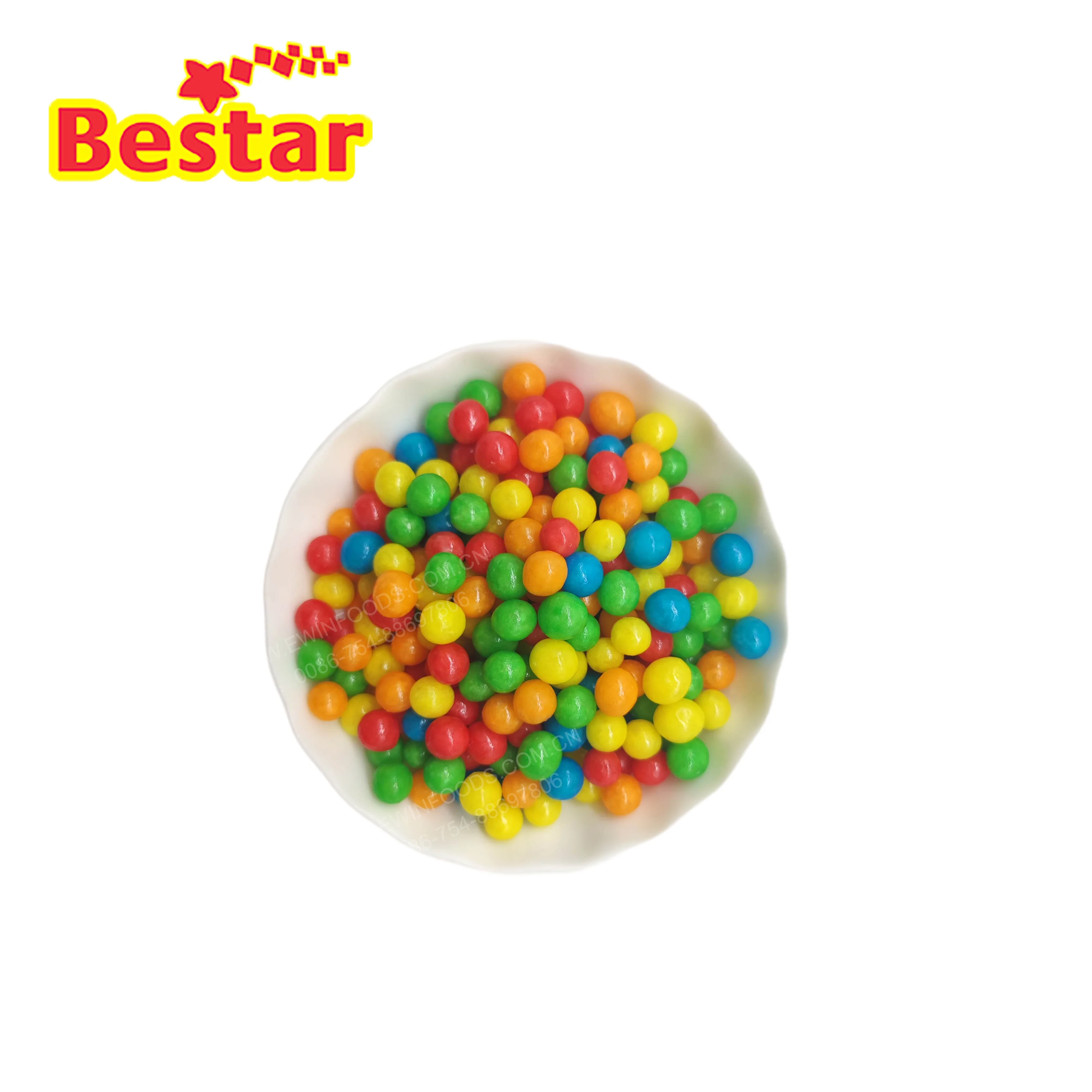 Sour puffed candy fruit sour candy factory price mini puffed candy