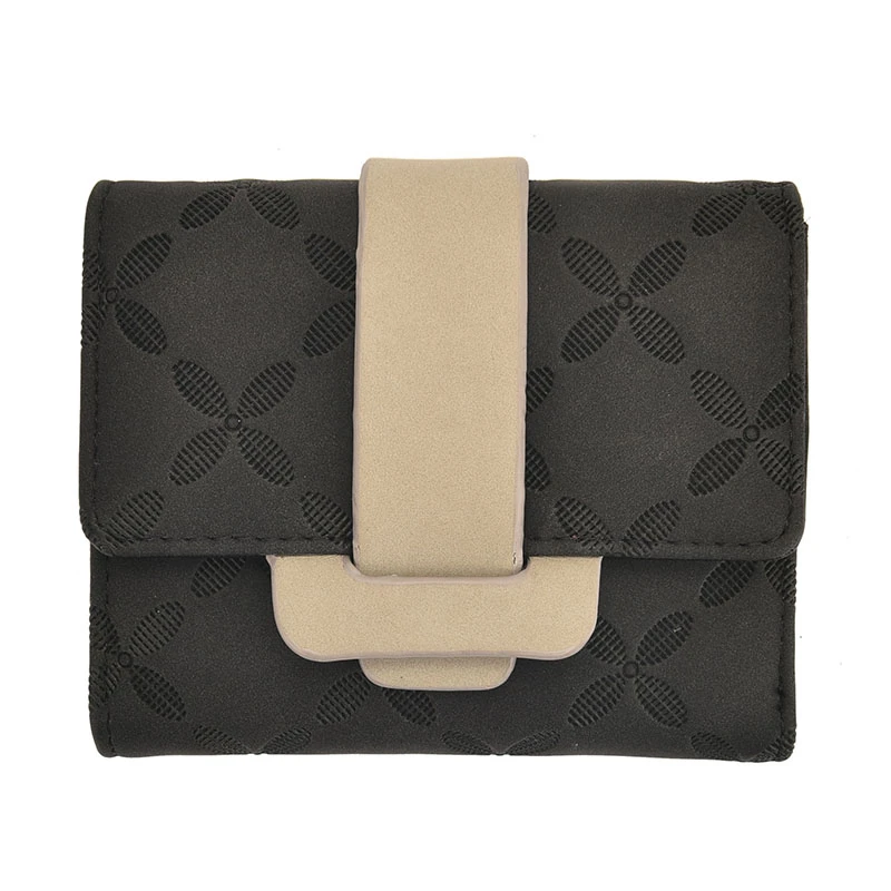 2023 New Minimalist Small Short Cheap hot selling PU leather women customize leather wallet women leather wallet