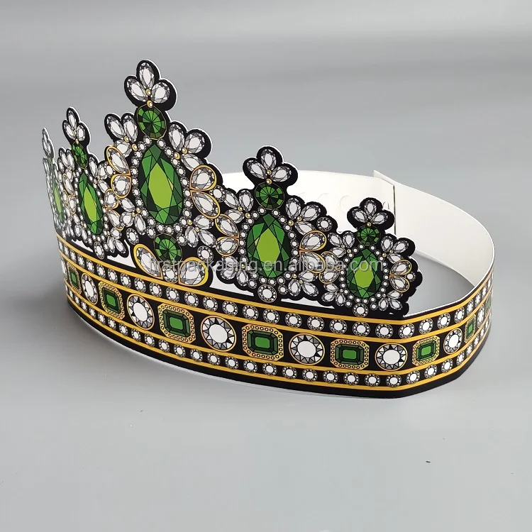 Gold Paper Crowns for Kids New Chinese Style Hat Design for Halloween Christmas & Easter Parties Factory Wholesale Bag Packaging