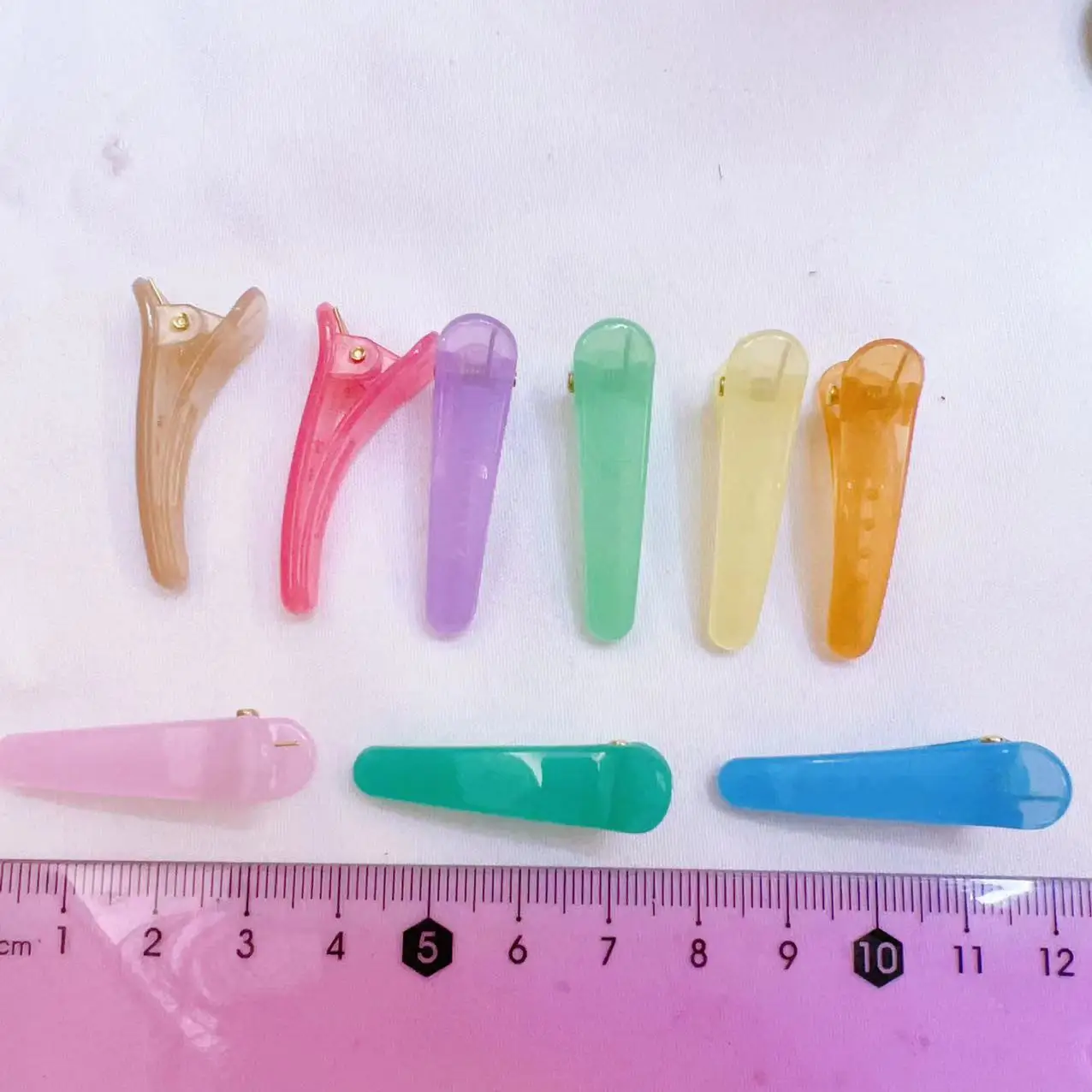 Hot Selling Sweet Women Girls Hair Accessories Gift Clear mini hawaii flowers hair clips Mini glitter flower hair Claw