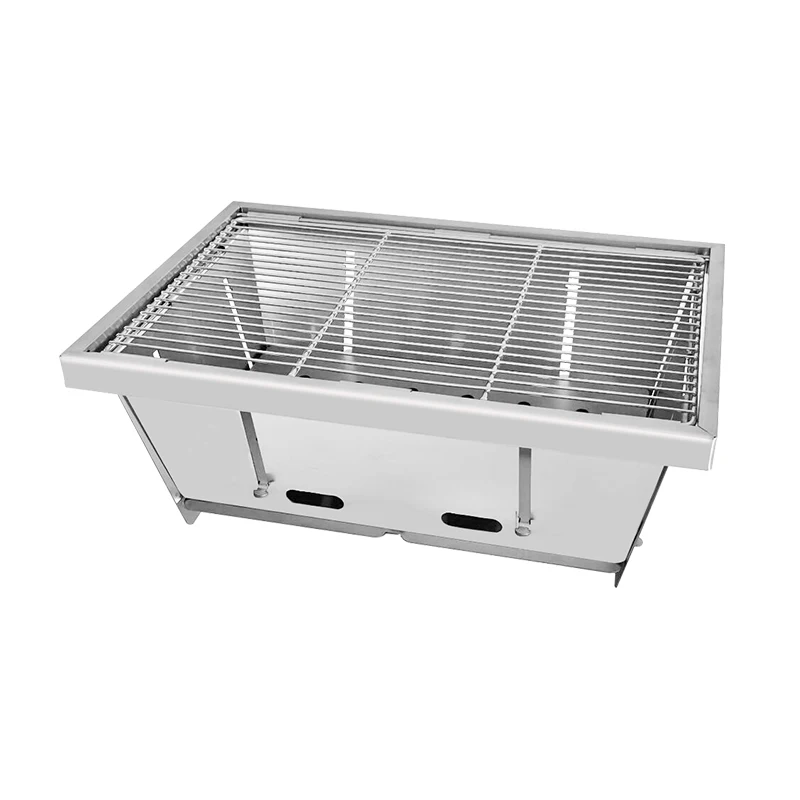 Wholesale Outdoor Portable BBQ Grill Foldable Stainless Steel Barbecue Fire