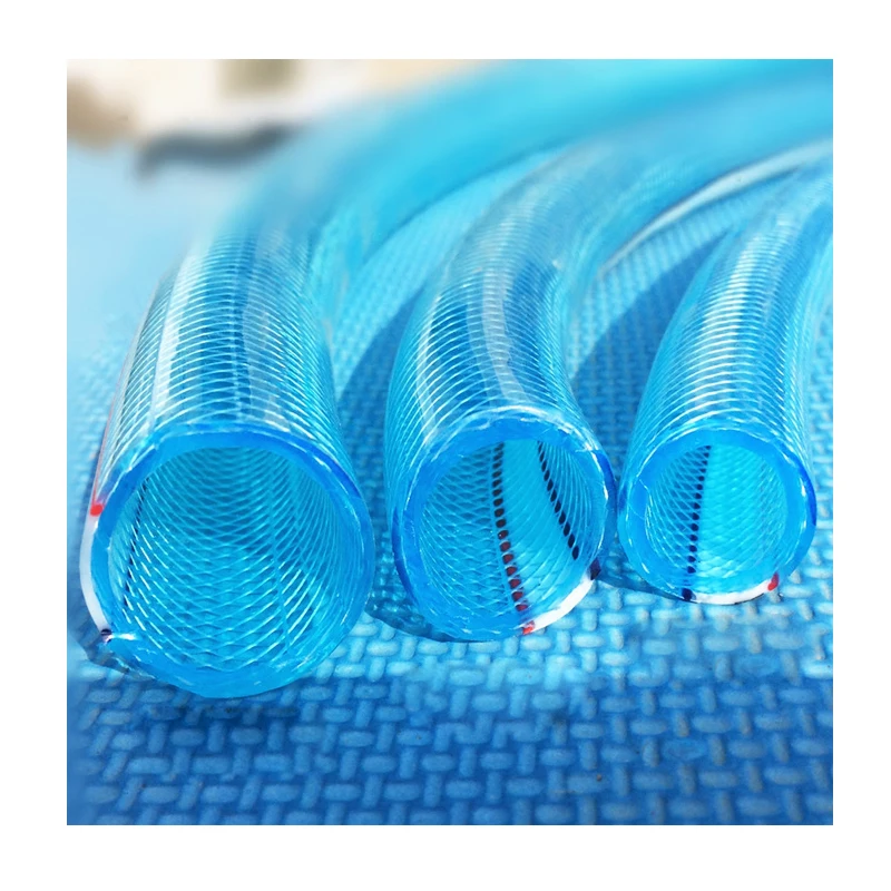 Factory Soft PVC Transparent nylon Braided Hose Clear Fiber Reinforced PVC Water Garden hose