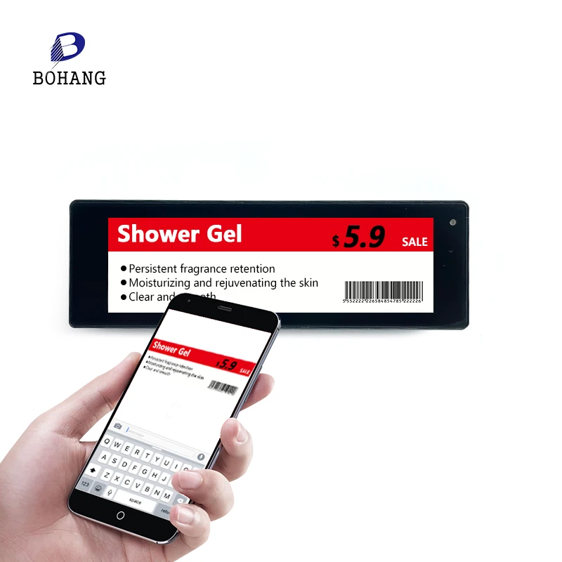 Bohang 4.30 Inch  Manufacturer Intelligent Price Tag  Digital Supermarket Electronic Shelf Labels