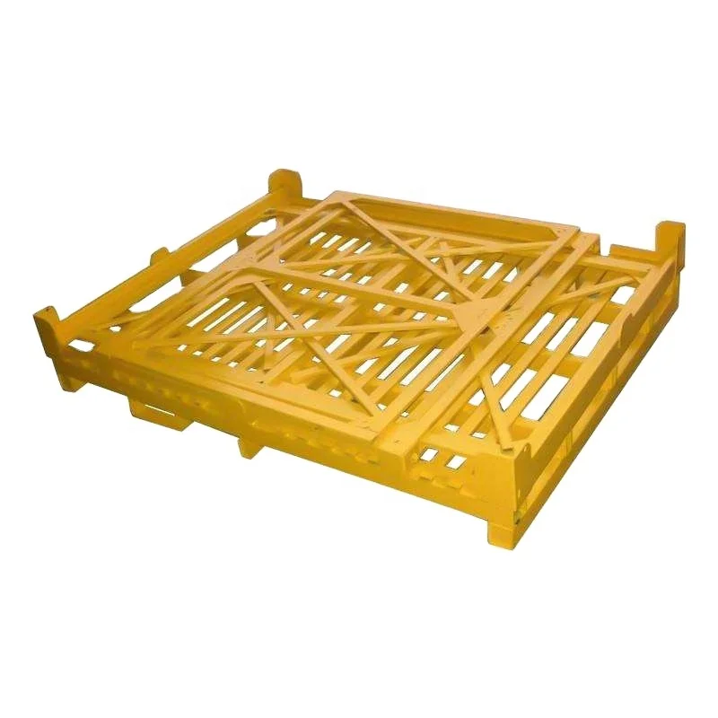 Heavy Duty Stacking Folding Collapsible Steel Metal Storage Wire Mesh Stillage Metal Pallet Cage