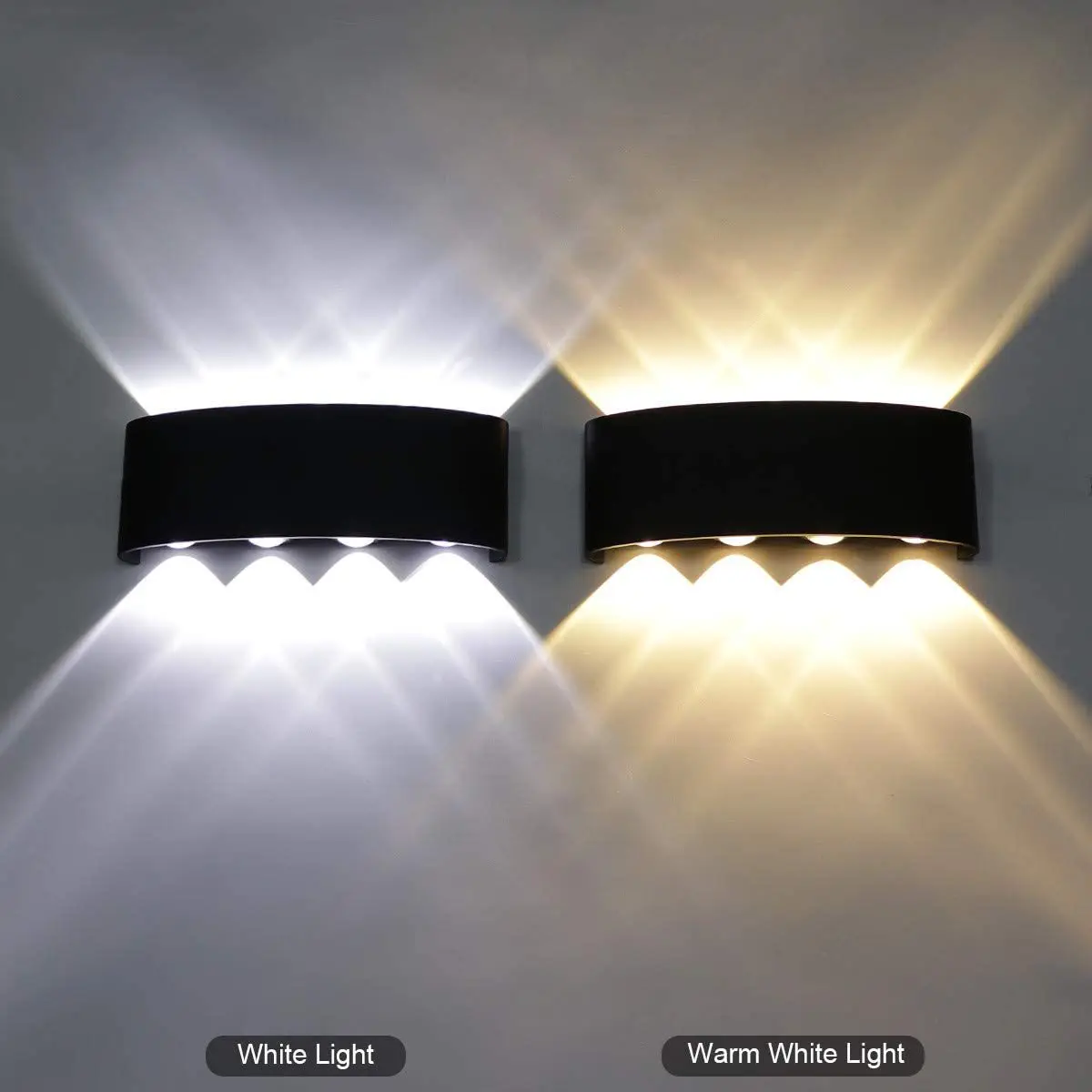 Modern Simple Indoor And Outdoor Waterproof Led Wall Lamp Up And Down Decorative Wall Lamp Bedroom Led Wall Lamp