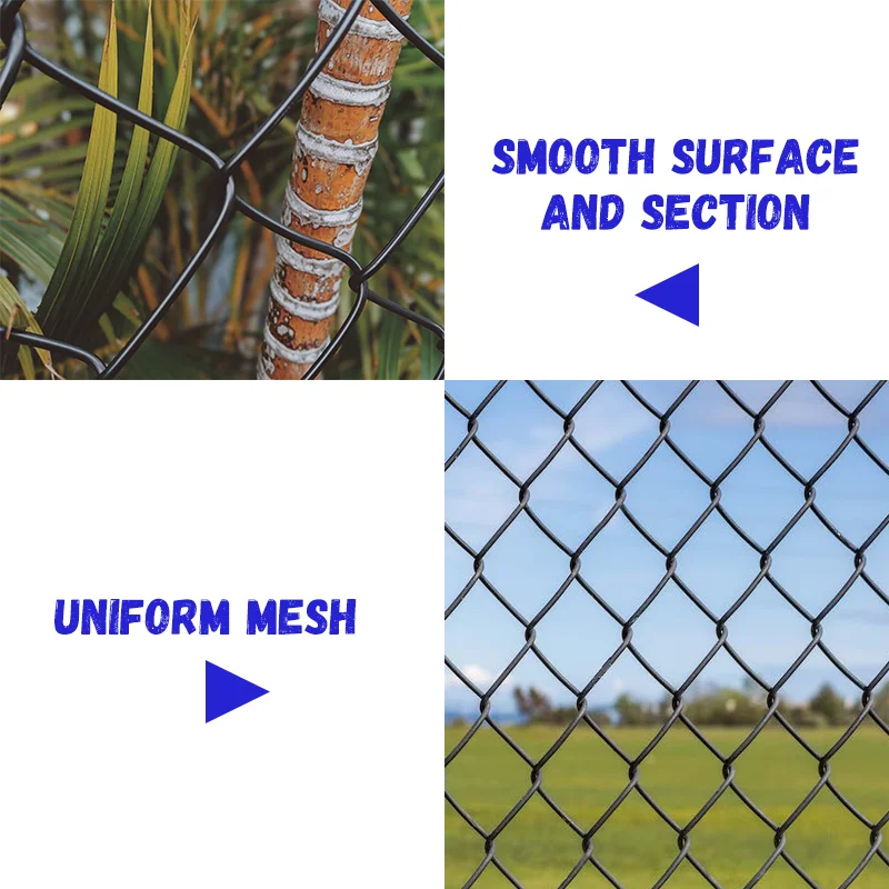 Wholesale galvanized cyclone wire mesh farm fence safety PVC coated galvanized iron diamond chain link fence