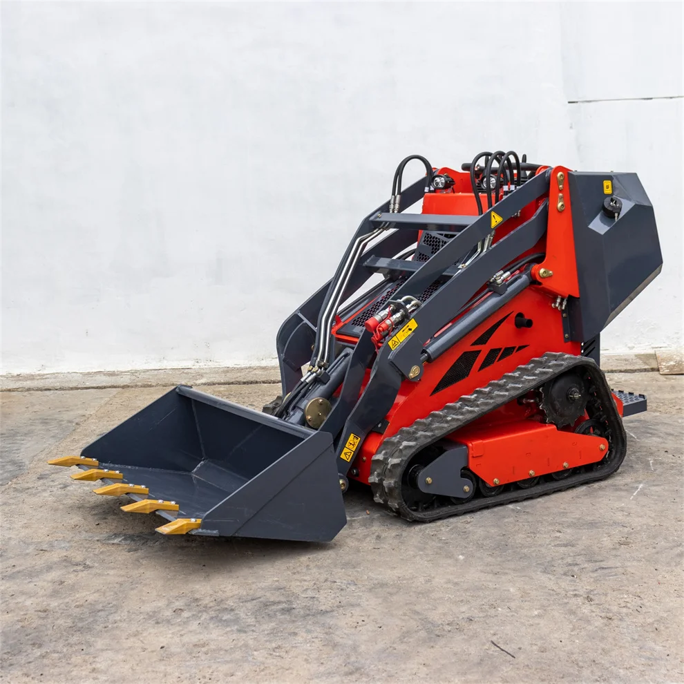 China High Quality  EPA Diesel Engine   Mini Skid Steer Loaders With Attachments